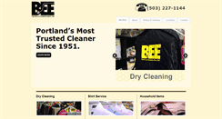 Desktop Screenshot of beecleaners.com