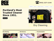 Tablet Screenshot of beecleaners.com